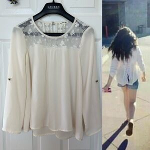 Monteau Girl lace blouse for big girl